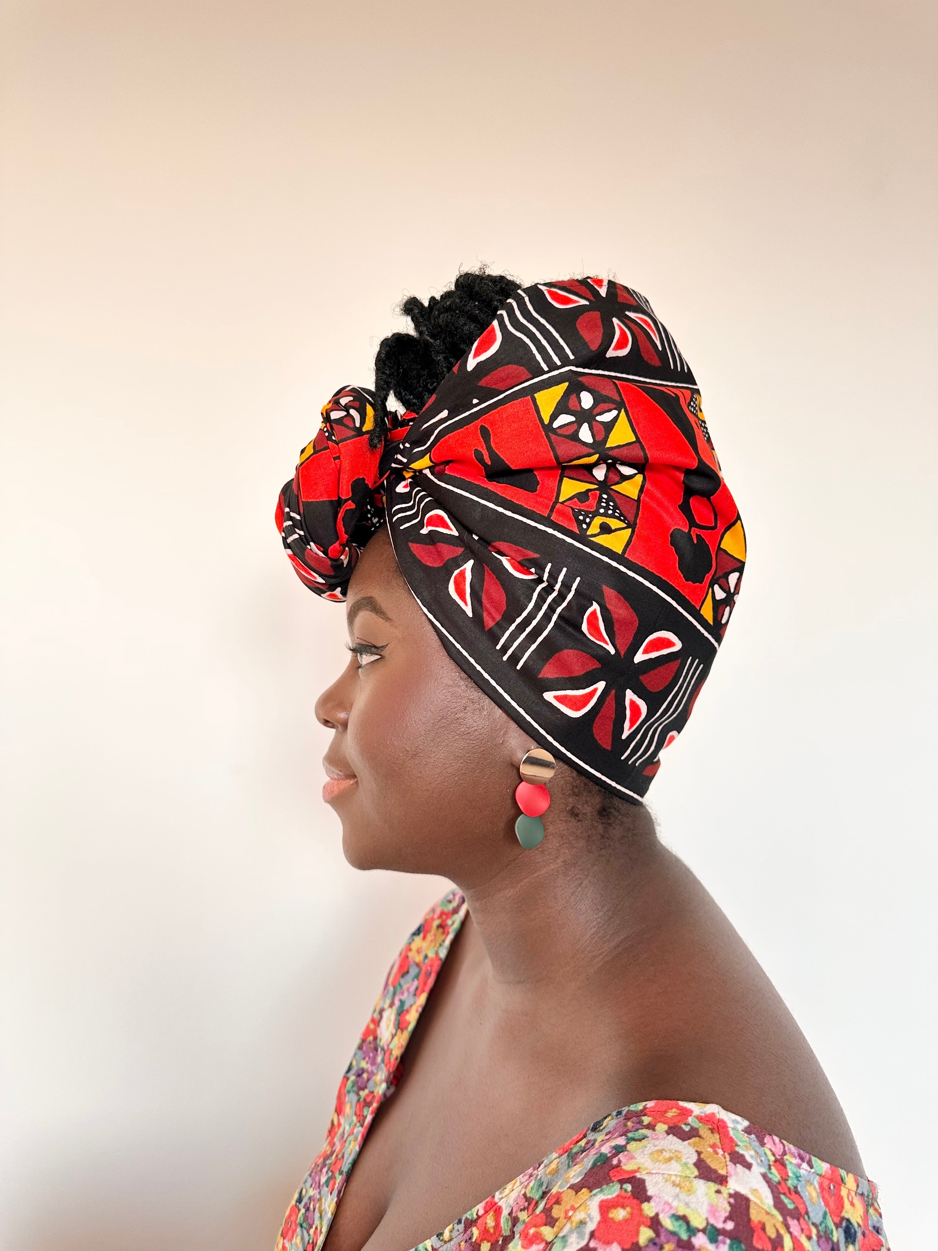 Abike Headwrap, a perfect accessory to your wardrobe. A statement piece in itself! 